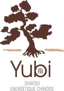 Un logo en forme d'arbre pour une clinique d'acupuncture chinoise dans l'établissement BUDA Lodge 6-4, à Oberhausbergen