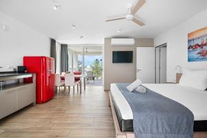 En eller flere senge i et værelse på Chogogo Dive & Beach Resort Bonaire + 107 billeder