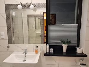 Koupelna v ubytování Noclegi - Ostre Lipowa Żywiec Beskidy