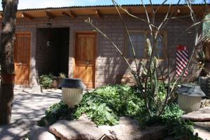 Hostal Km Zero El Huertillo外面的花园