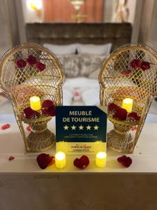 Fotografie z fotogalerie ubytování Suite 5 étoiles 1001 Merveilles avec jacuzzi et jeu pour adulte v destinaci Lagrâce-Dieu + 2 fotografie