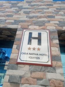 Sertifikatas, apdovanojimas, ženklas ar kitas apgyvendinimo įstaigoje Casa Nativa Iquitos matomas dokumentas