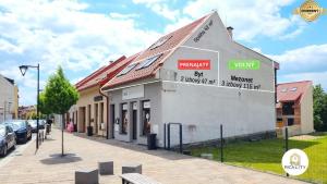 a building on the side of a street at Mezonet Jarková in Prešov