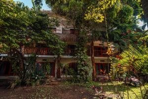 een gebouw met een heleboel bomen ervoor bij Eos Wellness by Amazonia in Tulum