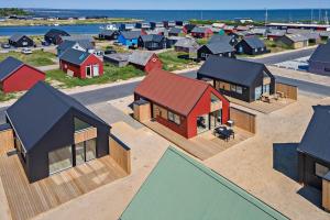 een overhead view van een model van een huis bij 947-Hvide-Sande-Langsand-228 in Hvide Sande
