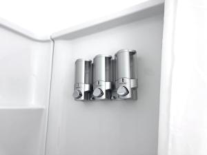 a group of three lights on a closet door at Bogachiel Den in Forks