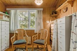 a room with two chairs and a window at 5011-Askeby-Faergensvaenge-17 in Askeby
