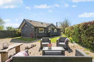 Bygningen som feriehuset ligger i