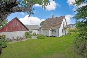 Bygningen som feriehuset ligger i