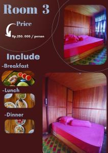 Postel nebo postele na pokoji v ubytování Nur Homestay, Mini Resto & Souvenir