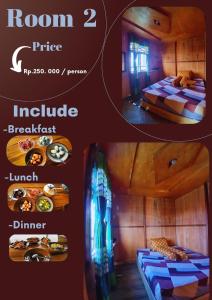 Postel nebo postele na pokoji v ubytování Nur Homestay, Mini Resto & Souvenir