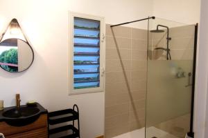 Et badeværelse på Gîte soufrière