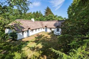 Bygningen som feriehuset ligger i