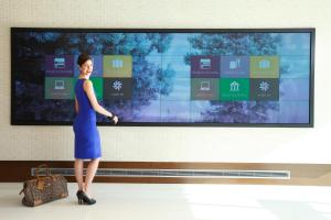 TV a/nebo společenská místnost v ubytování Mere Hotel