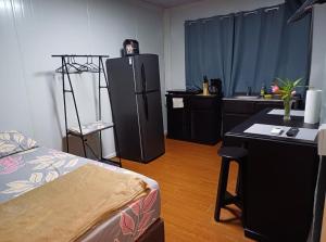 En eller flere senge i et værelse på Apartamentos Modular Bahía Ballena