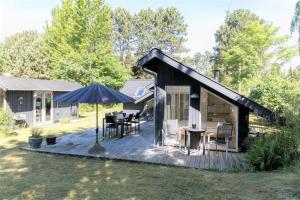 Bygningen som feriehuset ligger i