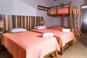 Ce lit se trouve dans un dortoir doté de 2 lits superposés. dans l'établissement Olas y Arena, à Vichayito 10 autres photos