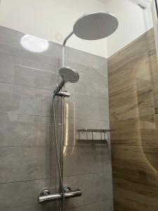 Phòng tắm tại Private Riverside Apartment Brno