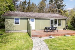 Bygningen som feriehuset ligger i