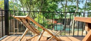 En balkon eller terrasse på Sunny House