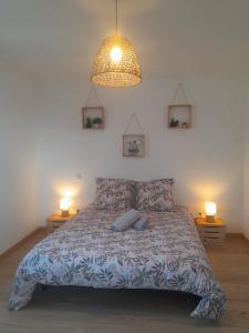 Postel nebo postele na pokoji v ubytování Au bien-hêtre