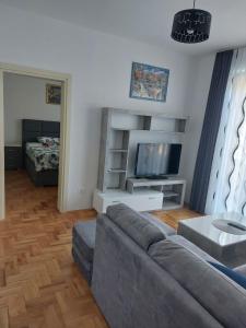 Et tv og/eller underholdning på Luxury Andrej Apartment with Garage