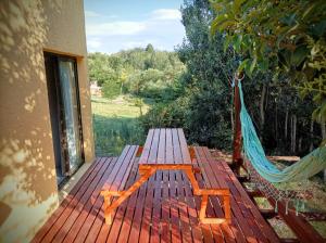 En have udenfor Villa Yacanto de Calamuchita