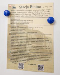 een brief van de Shigeki bij Stacja Binino 