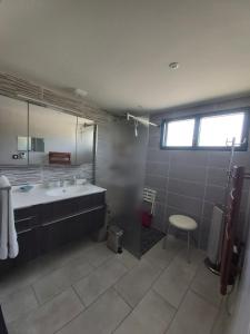 Koupelna v ubytování appartement 2 pièces à 5minutes du centre ville + 3 fotografie