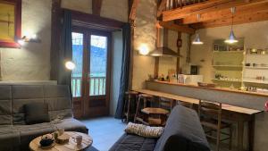 Posezení v ubytování Domaine Au Vert Gna !