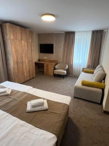 Postel nebo postele na pokoji v ubytování Alen Mak