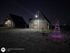 Bygningen som feriehuset ligger i