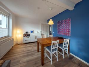 Køkken eller tekøkken på FeWo beim Schlafhaus