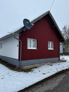 Bygningen som chaletet ligger i