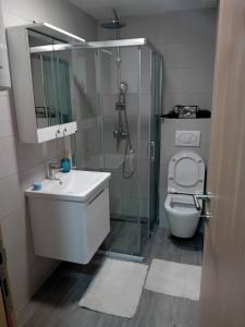 Et badeværelse på Apartman Đorđevic
