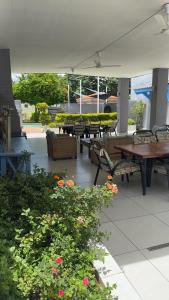 En have udenfor Aflica Apartments