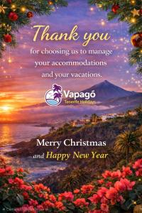 Een kerstwens voor vrolijk kerstfeest en een gelukkig nieuwjaar. bij Casa Emilia in Agulo