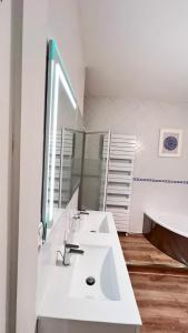 Koupelna v ubytování Résidence Jaude - Appartements Cosy en centre ville + 73 fotografií