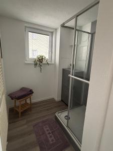 Koupelna v ubytování Gemütliche Ferienwohnung auf der Schwäbischen Alb + 9 fotografií