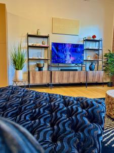 Et opholdsområde på Brick City Loft