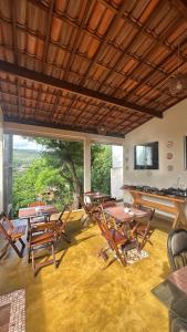 Et opholdsområde på Pôr do Sol Suítes