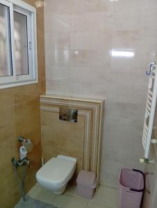 een badkamer met een toilet en een raam bij Stanislava House in Sfax