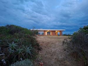 Bygningen som feriehuset ligger i