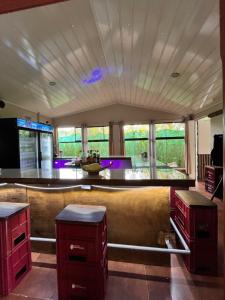 Køkken eller tekøkken på Casa Club Bluaska