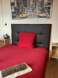 En eller flere senge i et værelse på Chambre rénovée dans appartement de 70m2 + 3 billeder