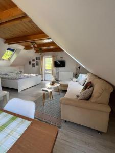 Et opholdsområde på Apartmán Doubravice + 42 billeder