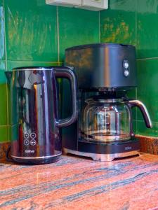 Kaffe- og tefaciliteter på Aloe Apartament 2 plus 1 gratis w Casa Verde de Guía