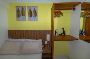 En eller flere senge i et værelse på Apartamento do Padin 2-2ª Praia