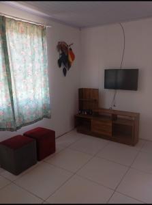 TV/trung tâm giải trí tại Casa praia picarras centro
