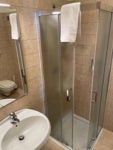 Koupelna v ubytování Albergaria